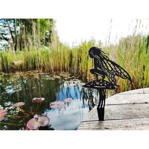 Garden Fairies Metal Garden Art. Fairy Aurora is a Spring Garden Fairy